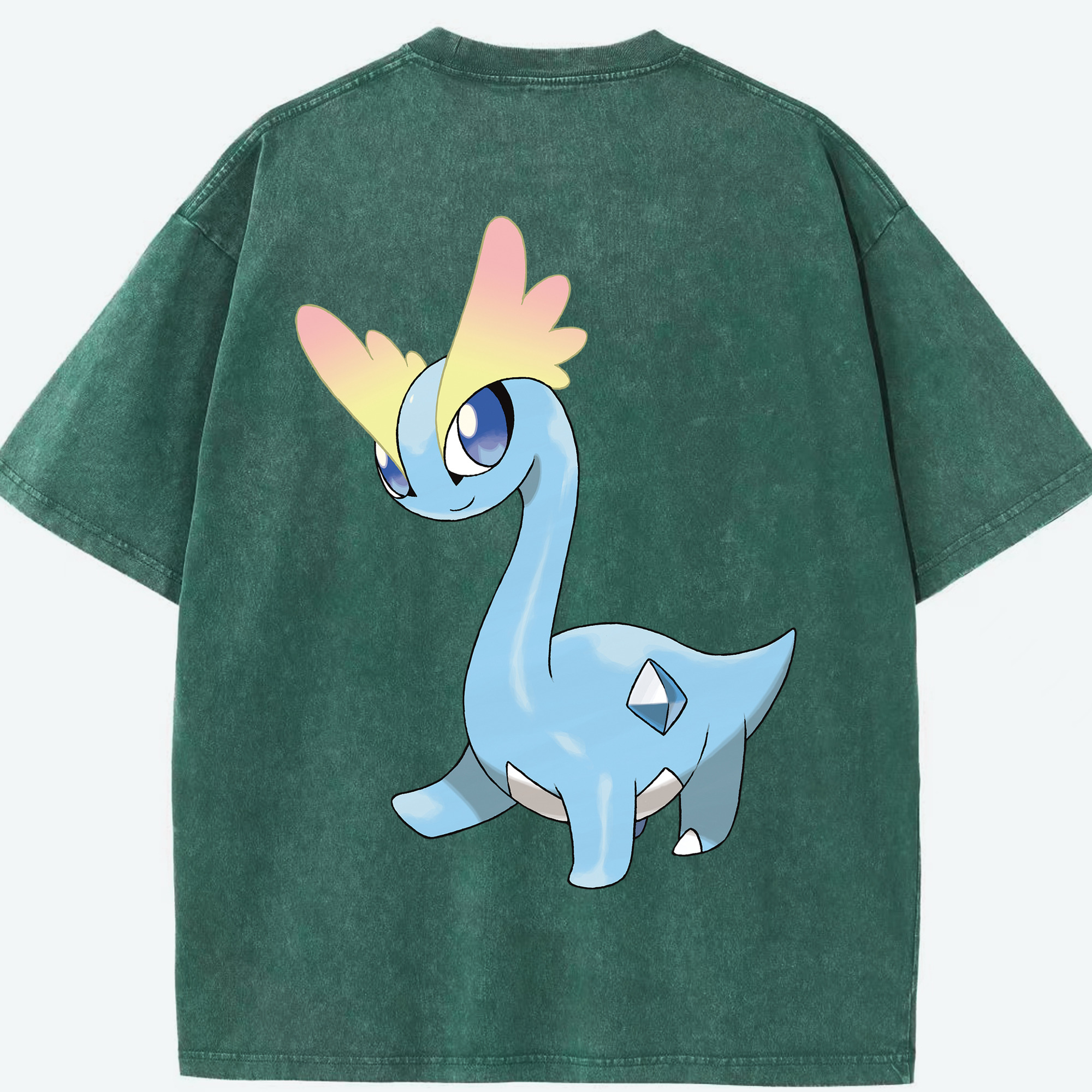 （画像用） ポケットモンスター Pokémon 綿100% ヴィンテージ風 半袖Tシャツ（背面プリント）